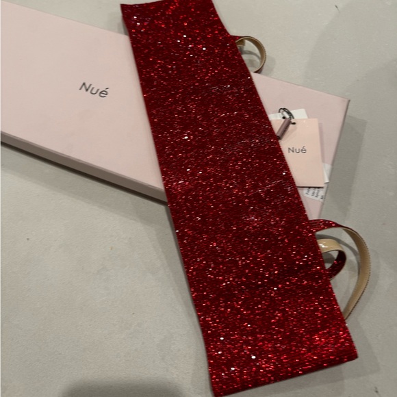 NWT Nue Studio S Rhinestone Festival Charlotte Bra Top Spicy Red Holiday Party - Picture 6 of 9